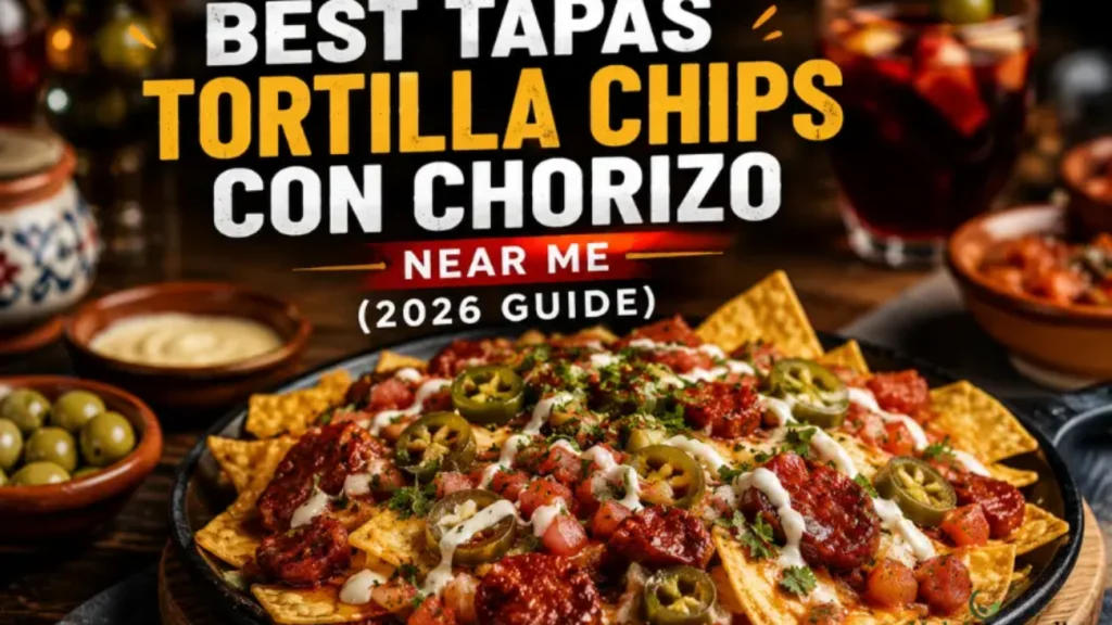 best tapas tortilla chips con chorizo near me